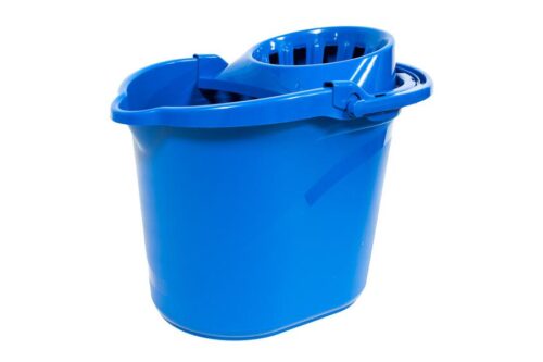 CUBO 15L AZUL CON ESCURRIDOR