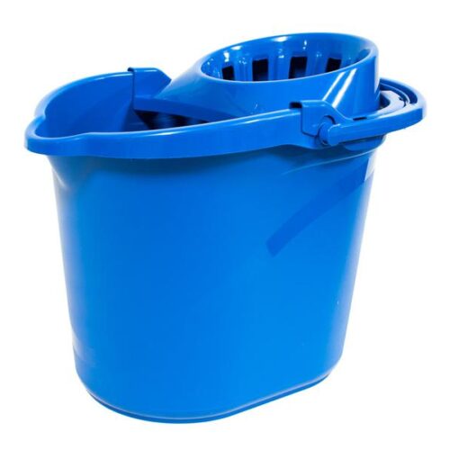 CUBO 15L AZUL CON ESCURRIDOR