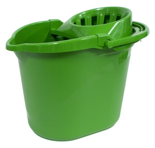 CUBO 15L VERDE CON ESCURRIDOR