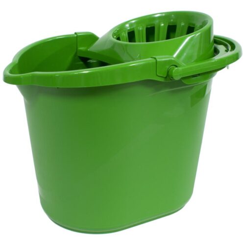 CUBO 15L VERDE CON ESCURRIDOR