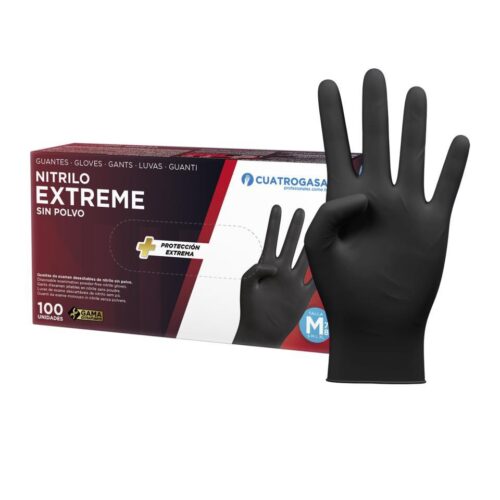 GUANTE NITRILO EXTREME NEGRO T-XL