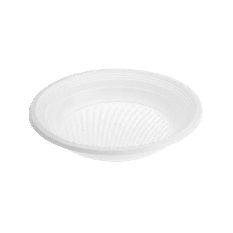 PLATO PLASTICO HONDO MICROONDAS 21CM 400u