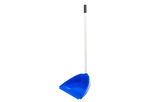 RECOGEDOR TECNICO ANTIVUELCO AZUL PALO METAL
