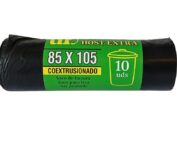 BOLSA BASURA 85X105 NEGRA PREMIUM 10UDS