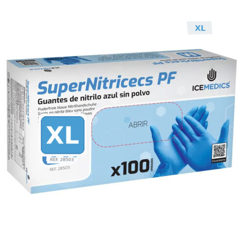 GUANTE NITRILO AZUL SUPERNITRICEPS 3 5GR T-XL