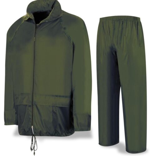 Traje de agua tipo INGENIERO Poliéster/PVC verde